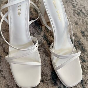 ShoeNTale Women's Elegant White Heels